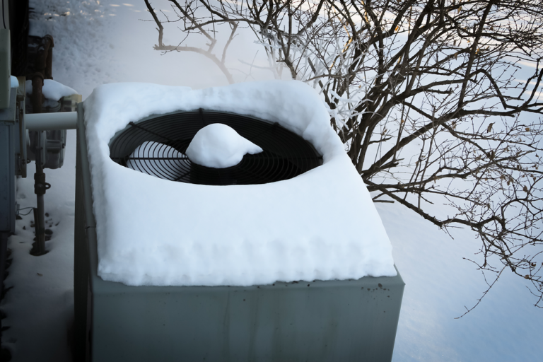 Snowy AC Unit