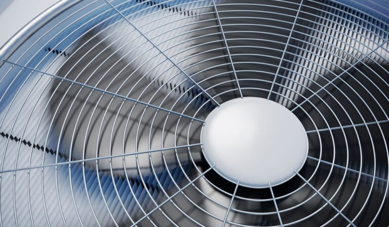 Close up AC Fan